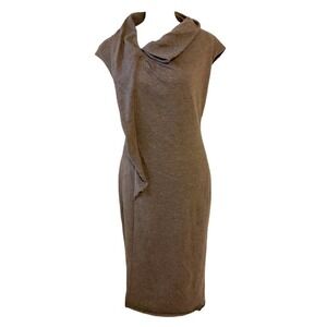Lafayette 148 New York Brown Midi Dress